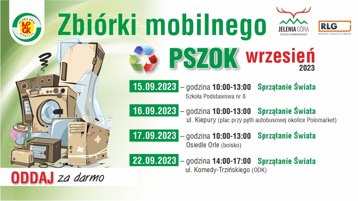 HARMONOGRAM MOBILNEGO PSZOK – WRZESIEŃ